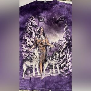 Purple Wolf T-Shirt Size XL